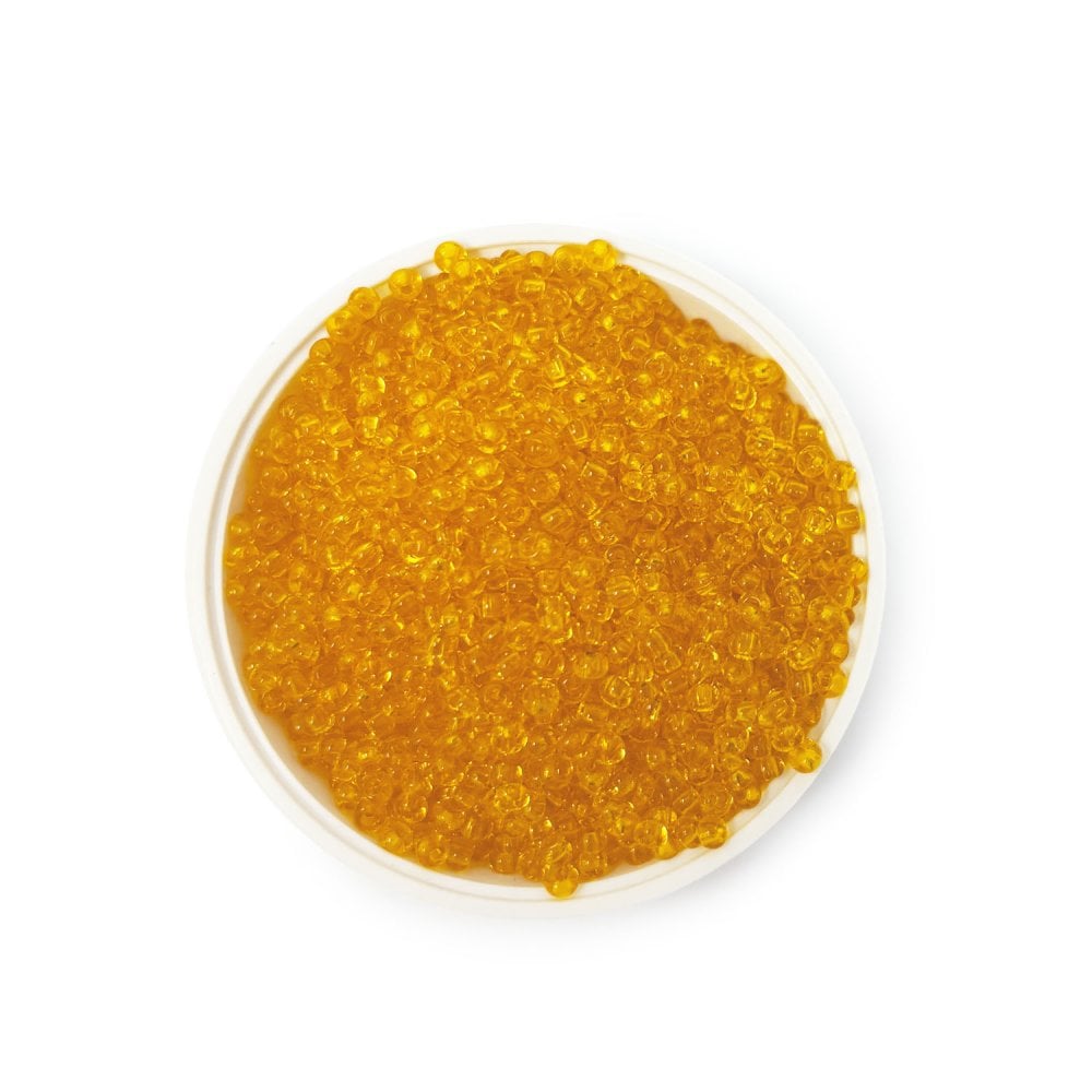Seed Beads 10/0 - Transparent Dark Yellow 80060