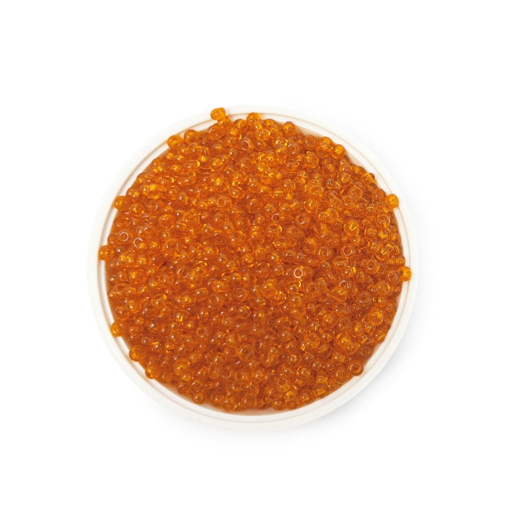 Seed Beads 10/0 - Transparent Orange 90000