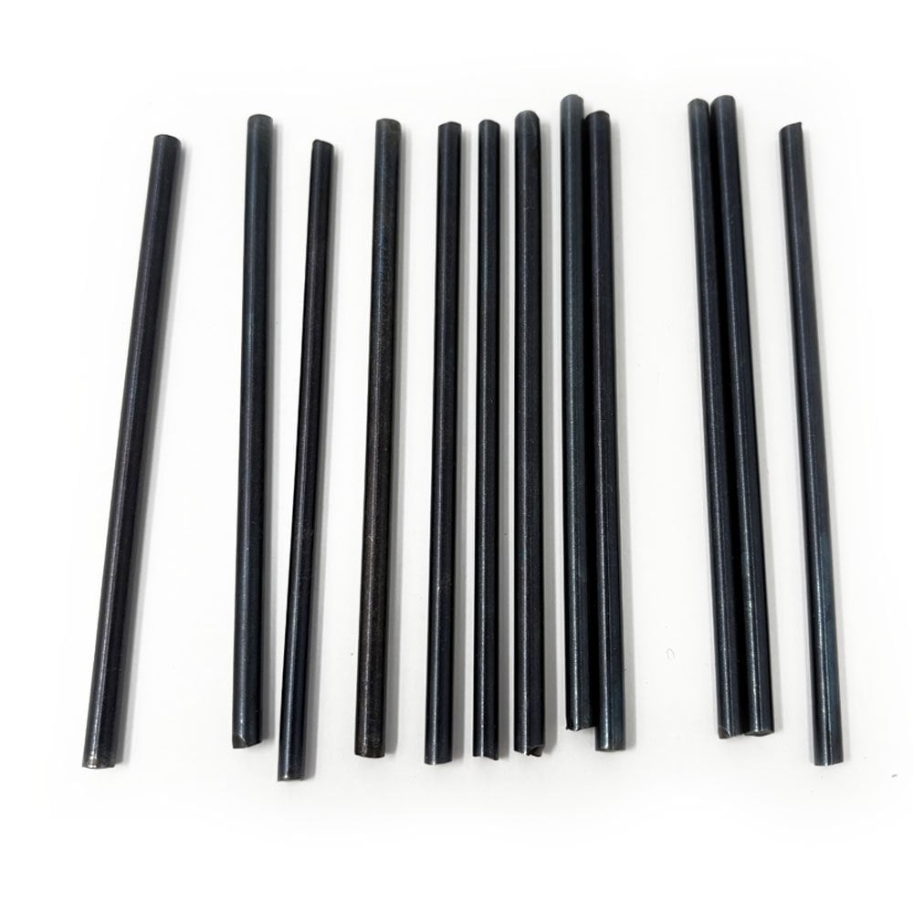 Blue Steel Pivot Rods Assorted 12pc Ø 4.00 - 5.00 mm