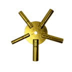 Brass Clock Key Spider Sizes 3-11