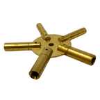 Brass Clock Key Spider Sizes 3-11