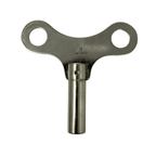 Nickelled Clock Winding Key - Choose Size