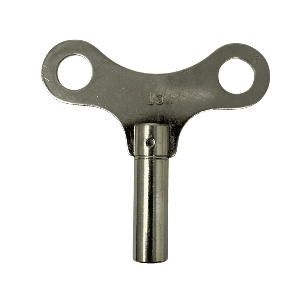 Nickelled Clock Winding Key - Choose Size