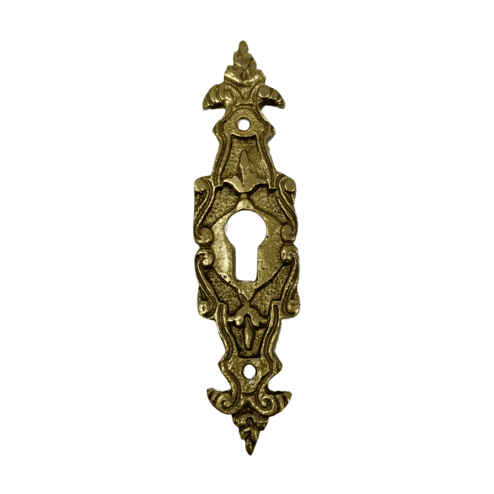 Ornamental Brass Escutcheon - Straight Arrow Design