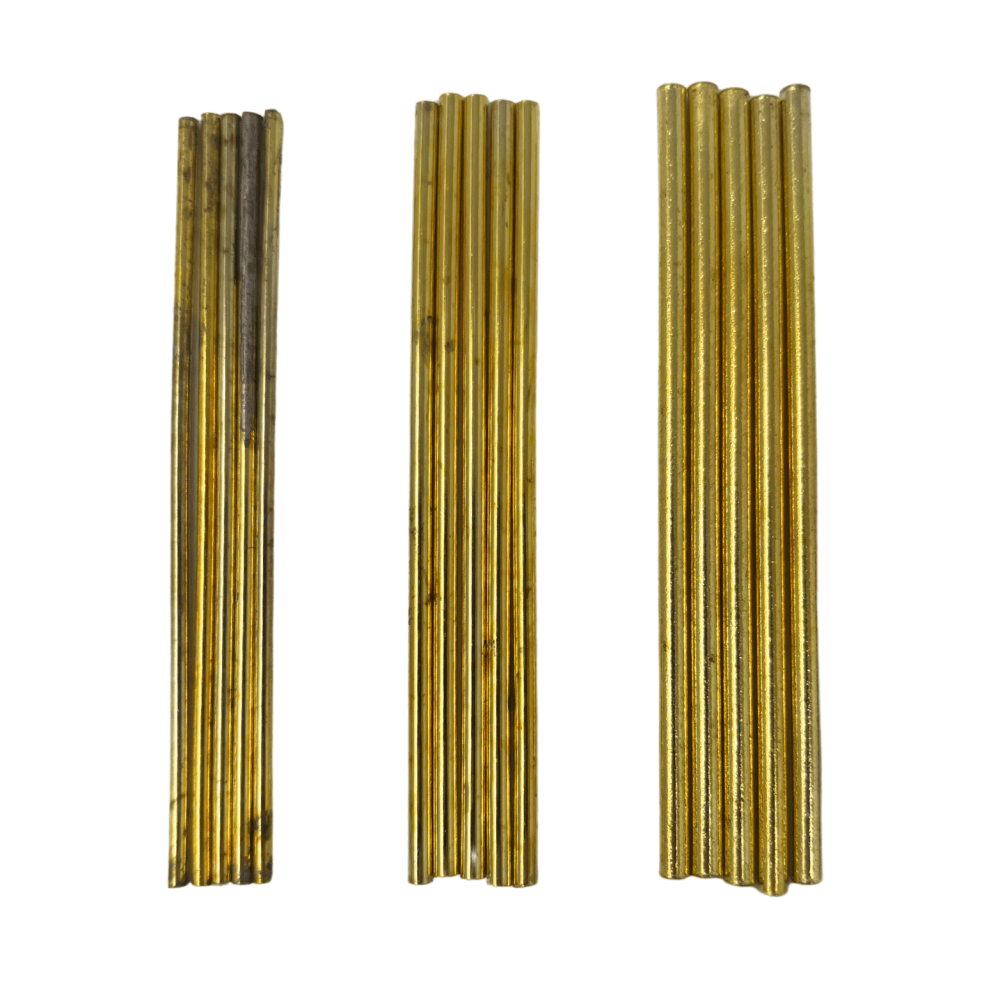 Brass Hollow Wire 5pc - Choose Size