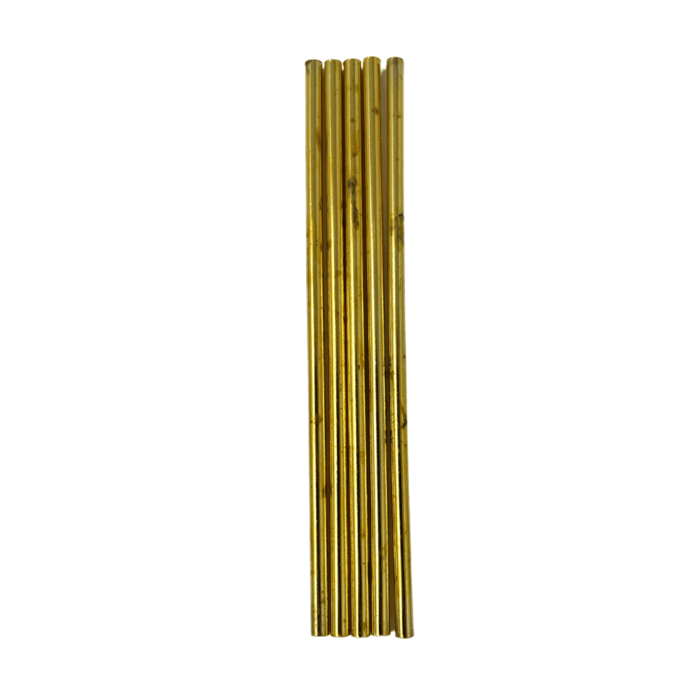Brass Hollow Wire 5pc - Choose Size