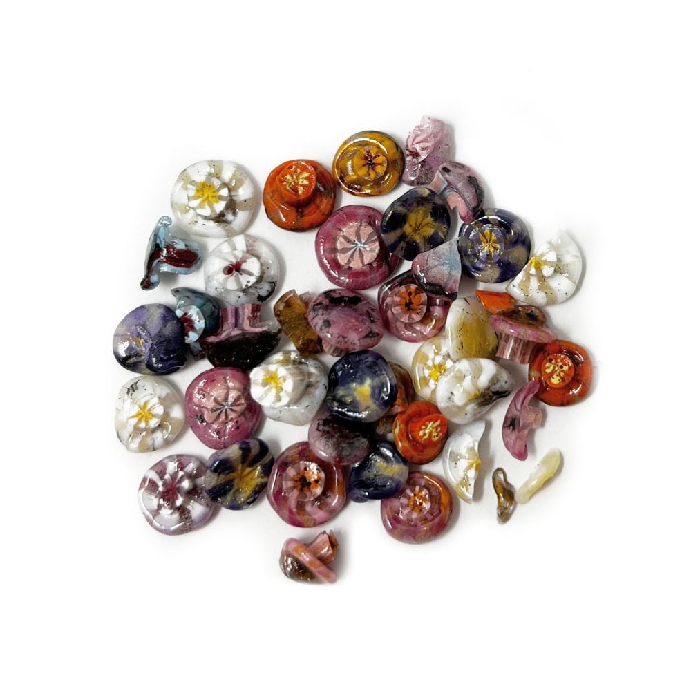 Vitreco Floral Buttons - Mixed Colours