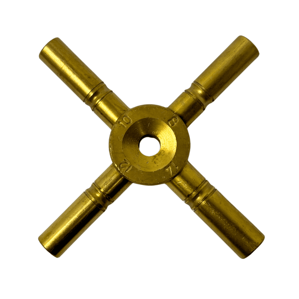 Clock Key 4-Prong Sizes 8 10 12 14