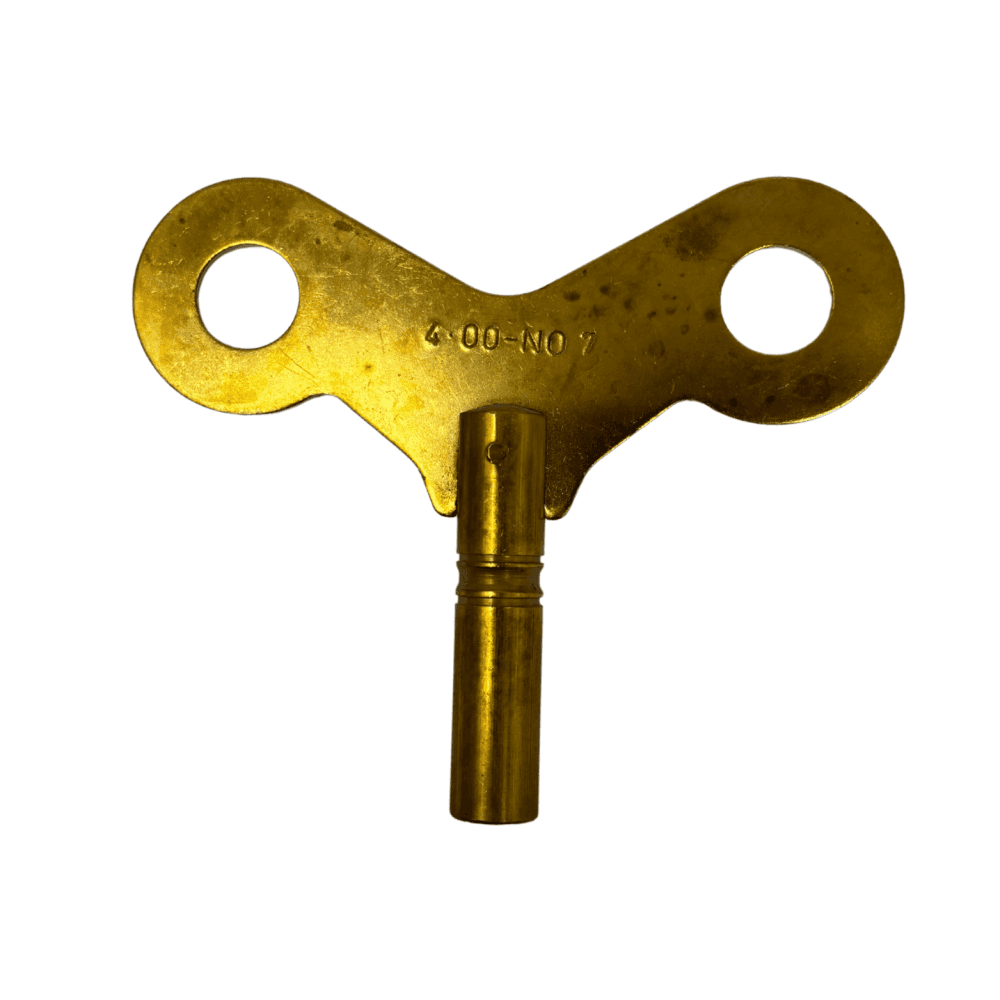 Wide Brass Clock Winding Key - Choose Size