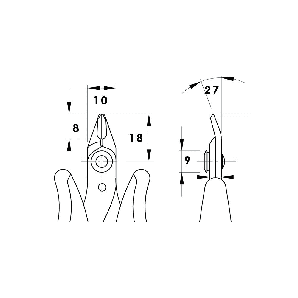 Piergiacomi Flush Cutting Pliers 132mm