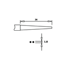 Piergiacomi Long Rounded Nose Pliers 154mm