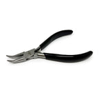 Bent Chain Nose Pliers with Smooth Jaws, 130mm