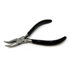 Bent Chain Nose Pliers with Serrated Jaws, 130mm