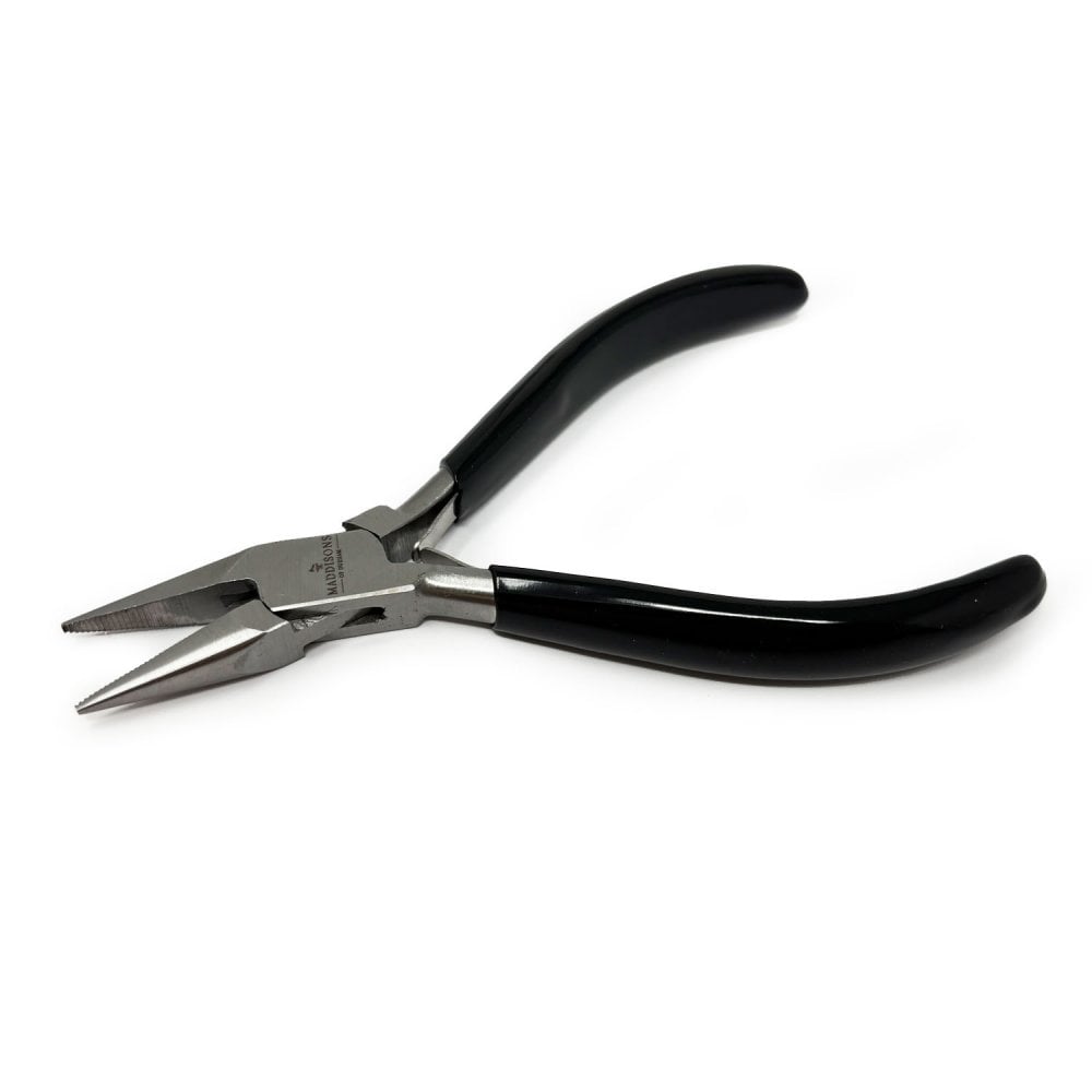 Chain Nose Pliers with Serrated Jaws, 130mm