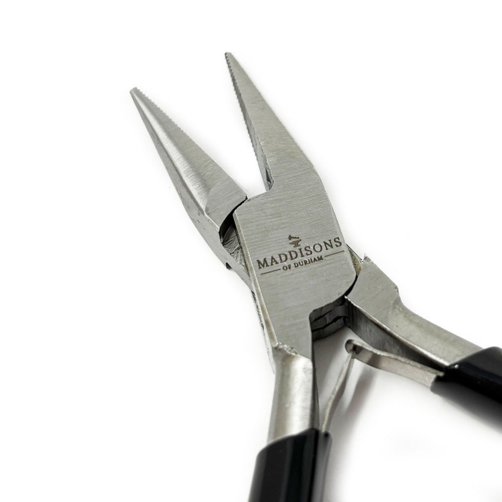Chain Nose Pliers with Serrated Jaws, 130mm