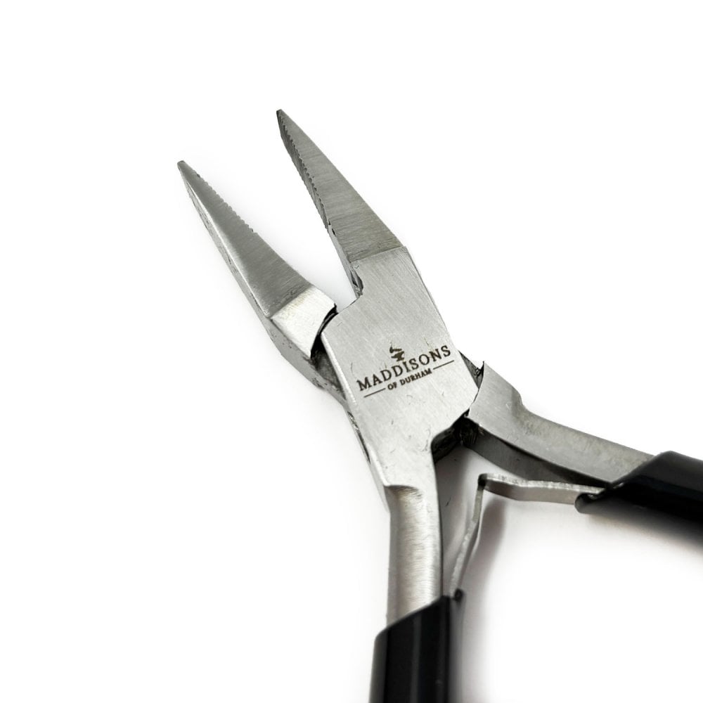 Flat Nose Pliers with Serrated Jaws, 130mm