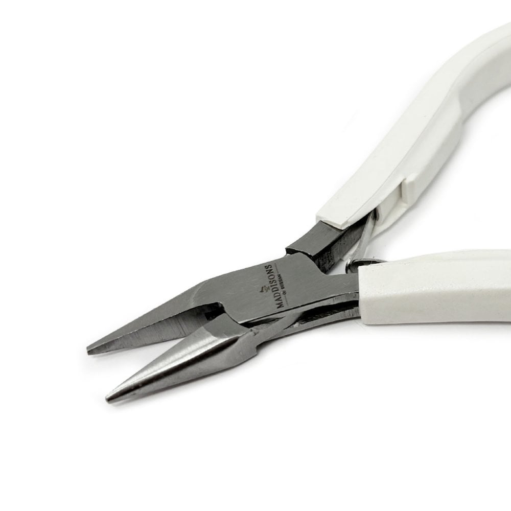 Chain Nose Pliers with White Ergo Handle, 120mm