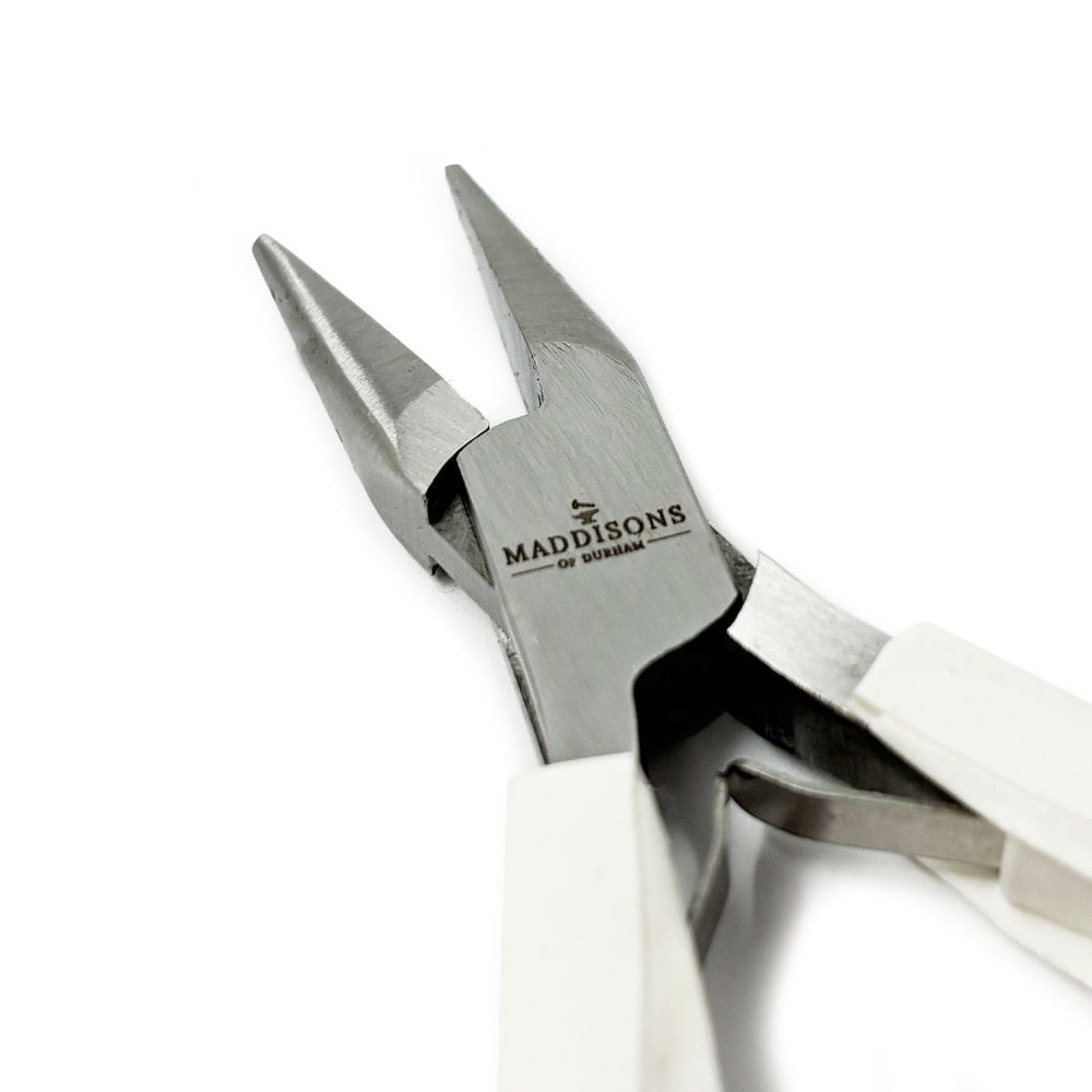 Chain Nose Pliers with White Ergo Handle, 120mm