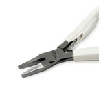 Flat Nose Pliers with White Ergo Handle, 120mm