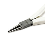 Round Nose Pliers with White Ergo Handle, 120mm