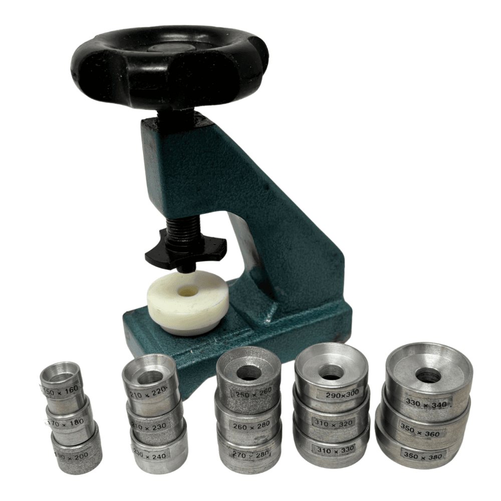 Watch Case Wheel Type Pressing & Fitting Tool with 15 Dies