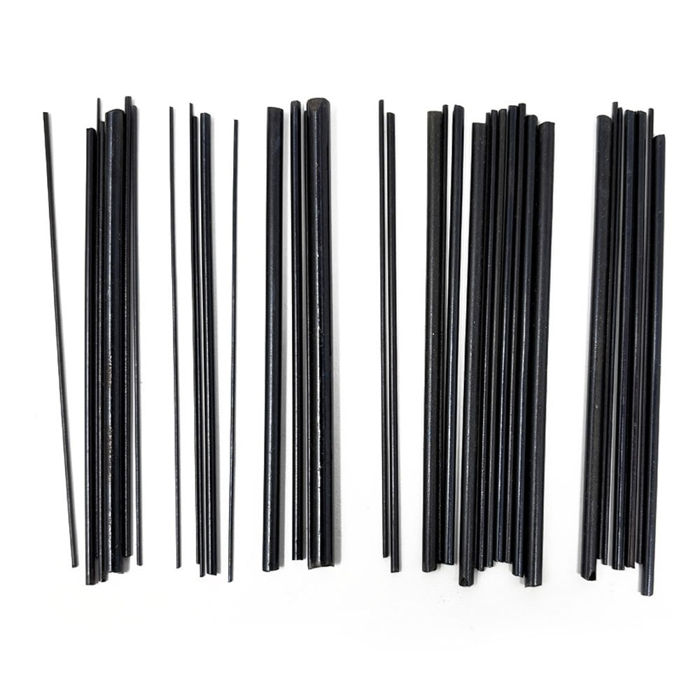 Blue Steel Wire Assorted Ø0.3-4mm 3" Long 37pc