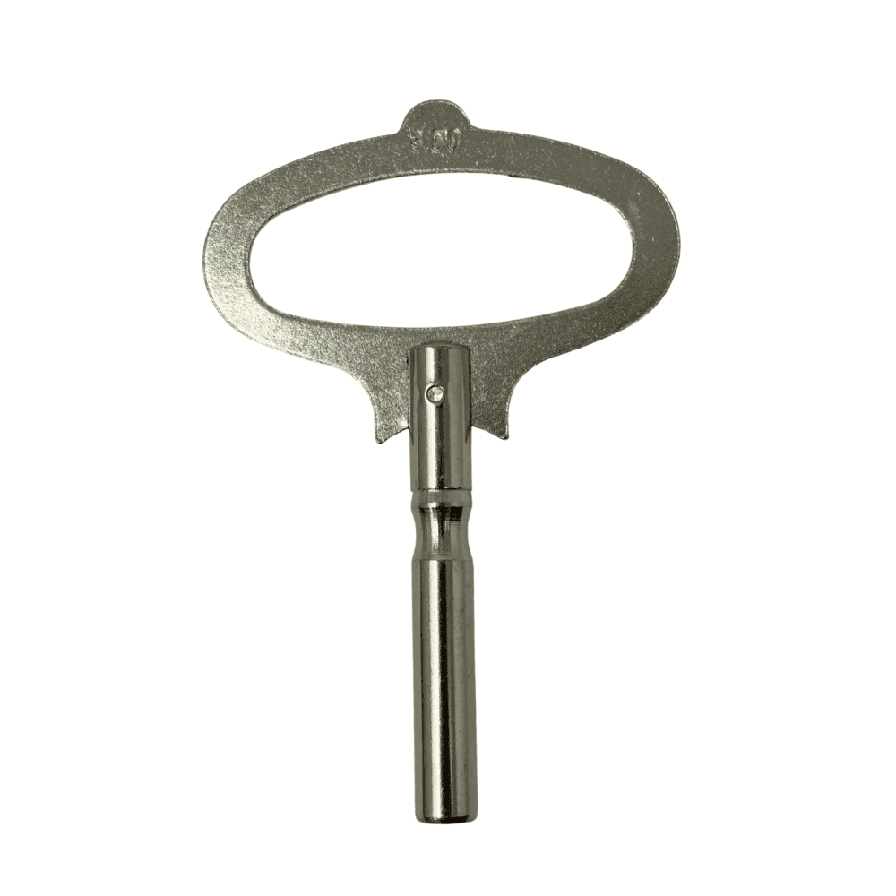 Nickelled French Clock Key - Choose Size