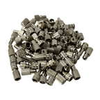100x Assorted Nickelled Buttons