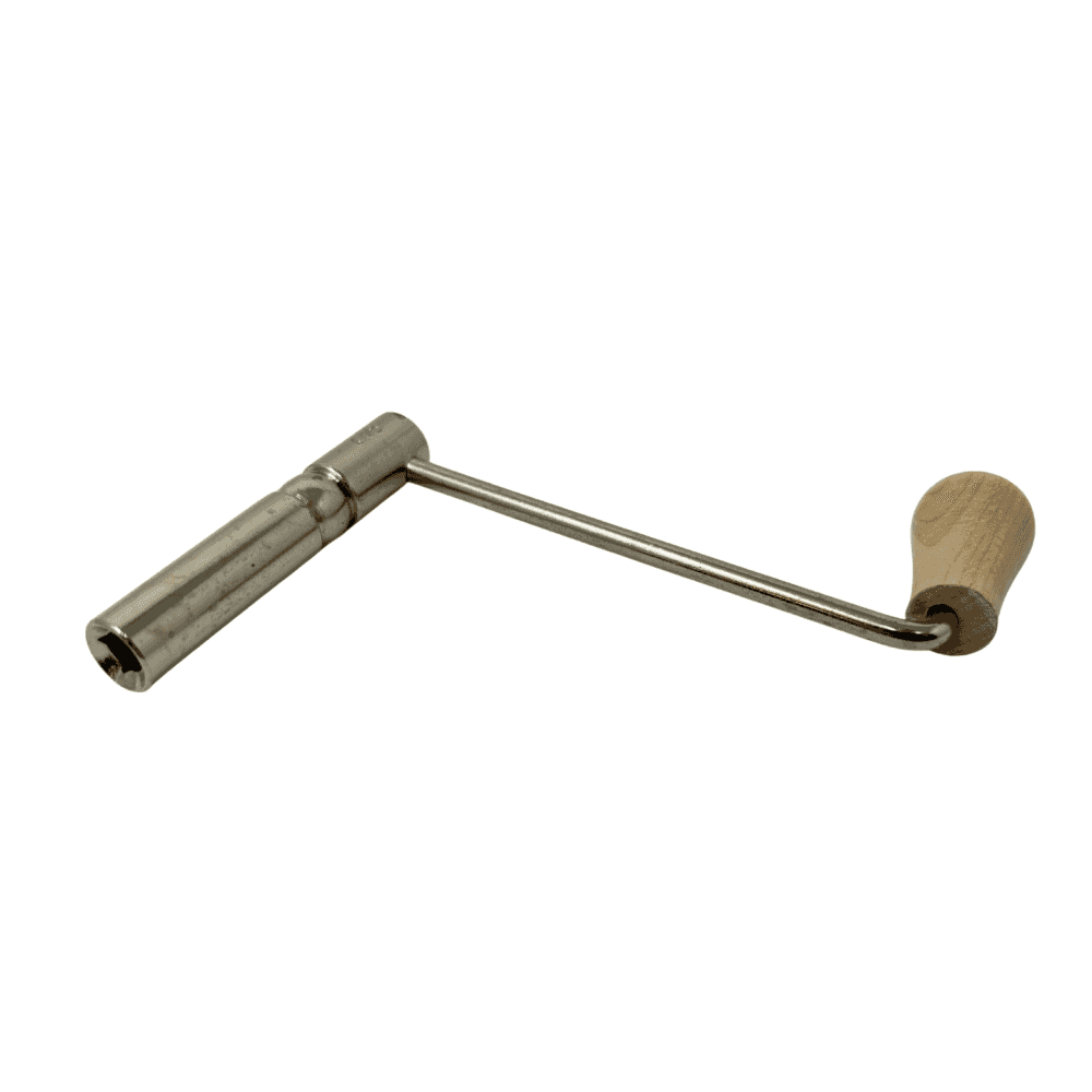 French Clock Crank Key with Wooden Handle - Choose Size