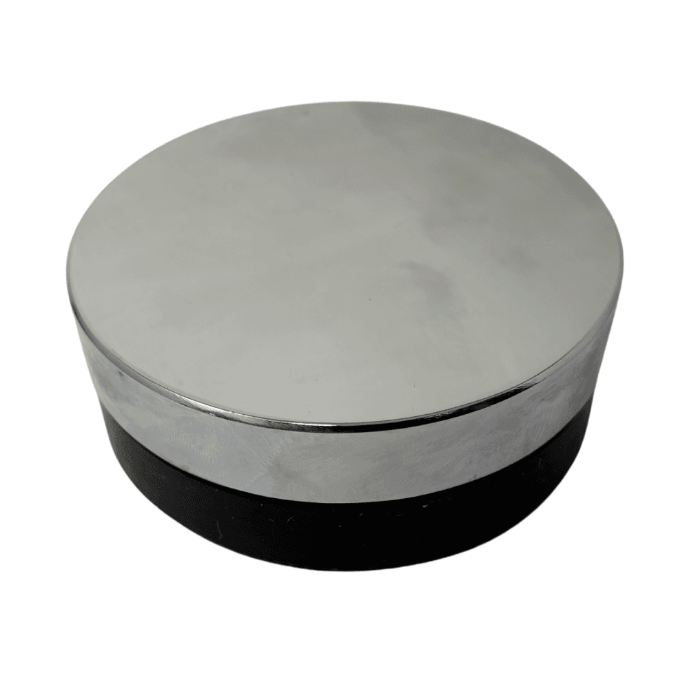 75mm Flat Round Bench Block with Rubber Base