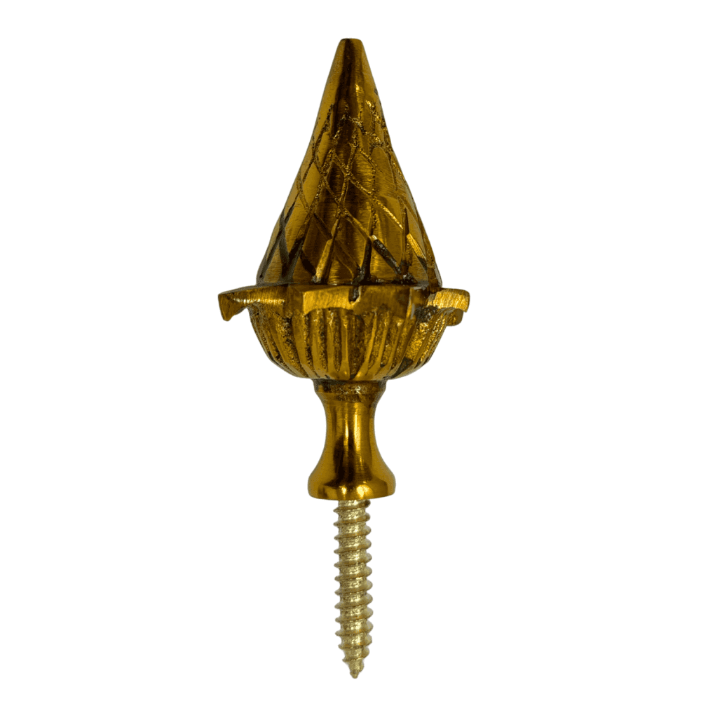 Brass Clock Finial - Small Acorn Design