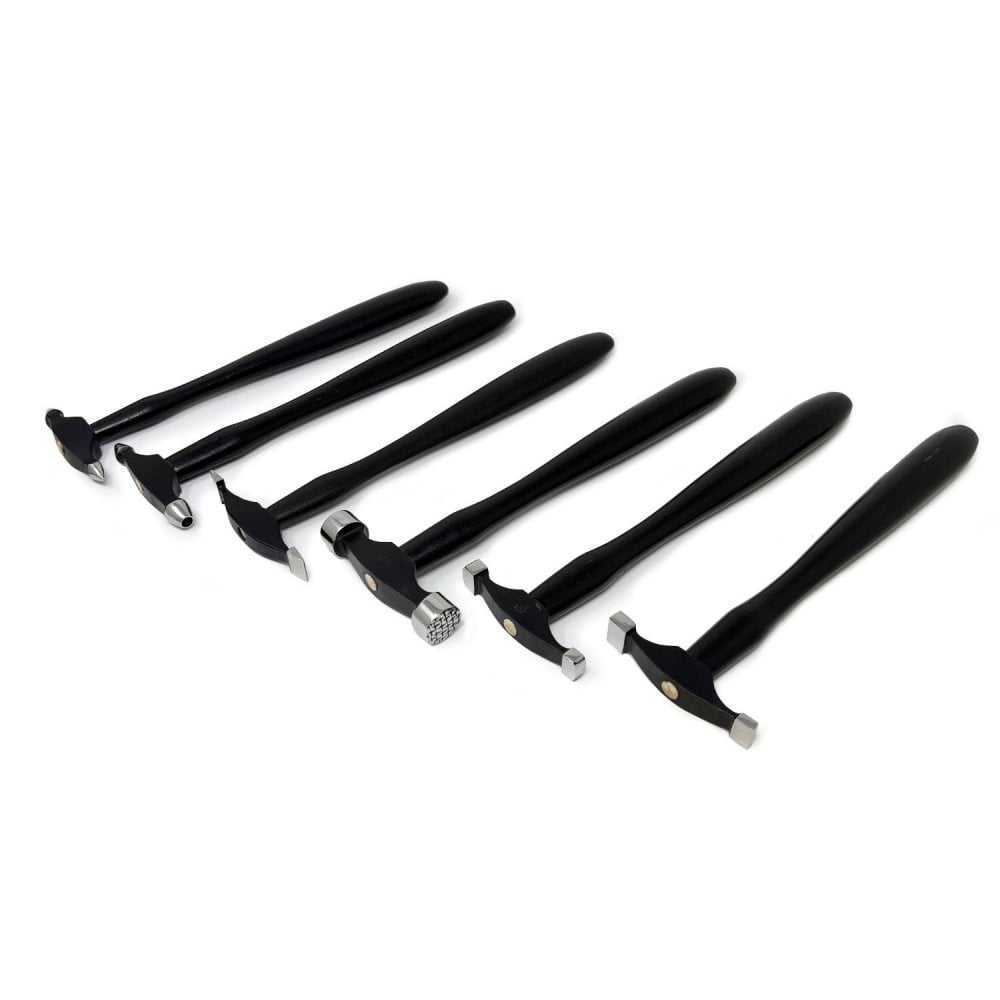 Set of 6 Mini Texturing Hammers with Storage Pouch