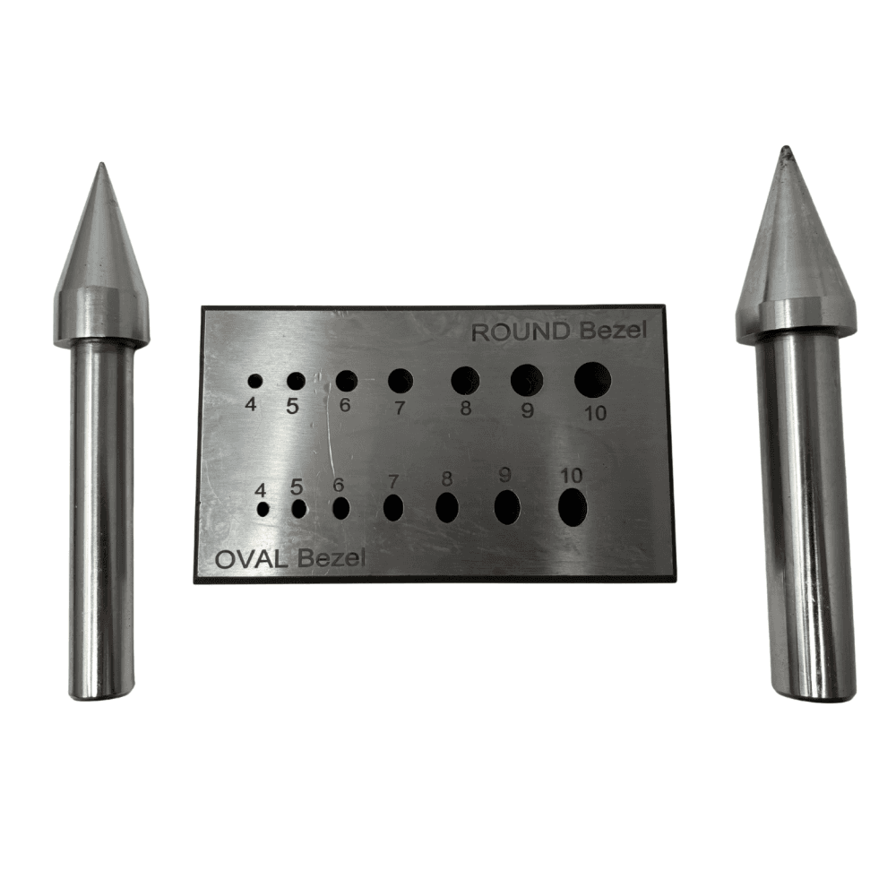 Round and Oval Bezel Forming Block and Punches