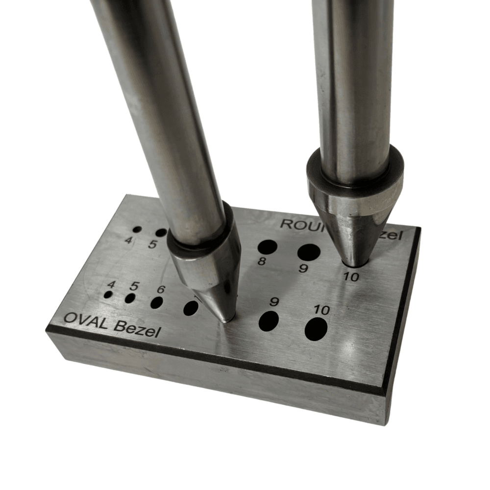 Round and Oval Bezel Forming Block and Punches