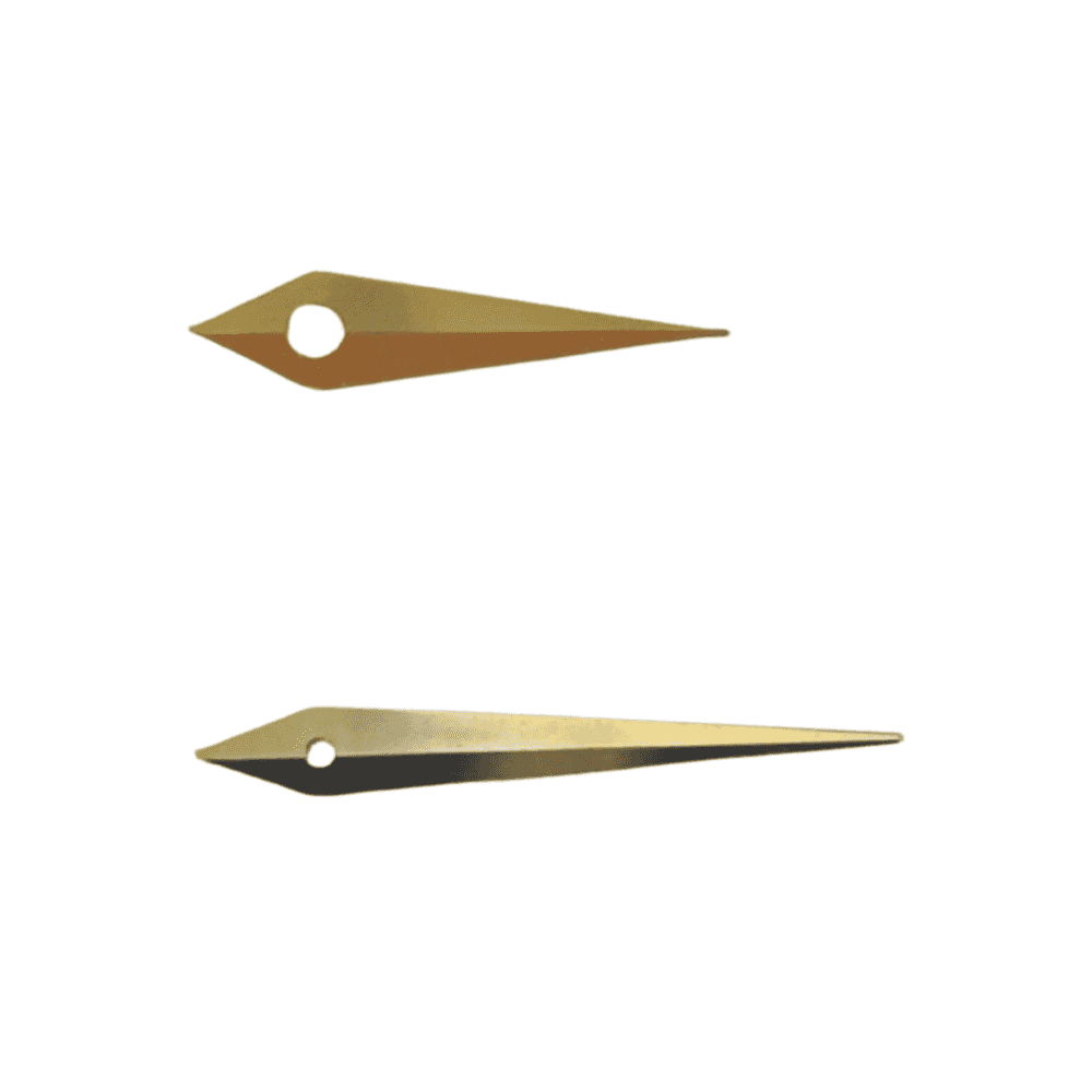 Pair of Dauphine Watch Hands (Min 0.70, Hr 1.20) - Choose Size and Colour