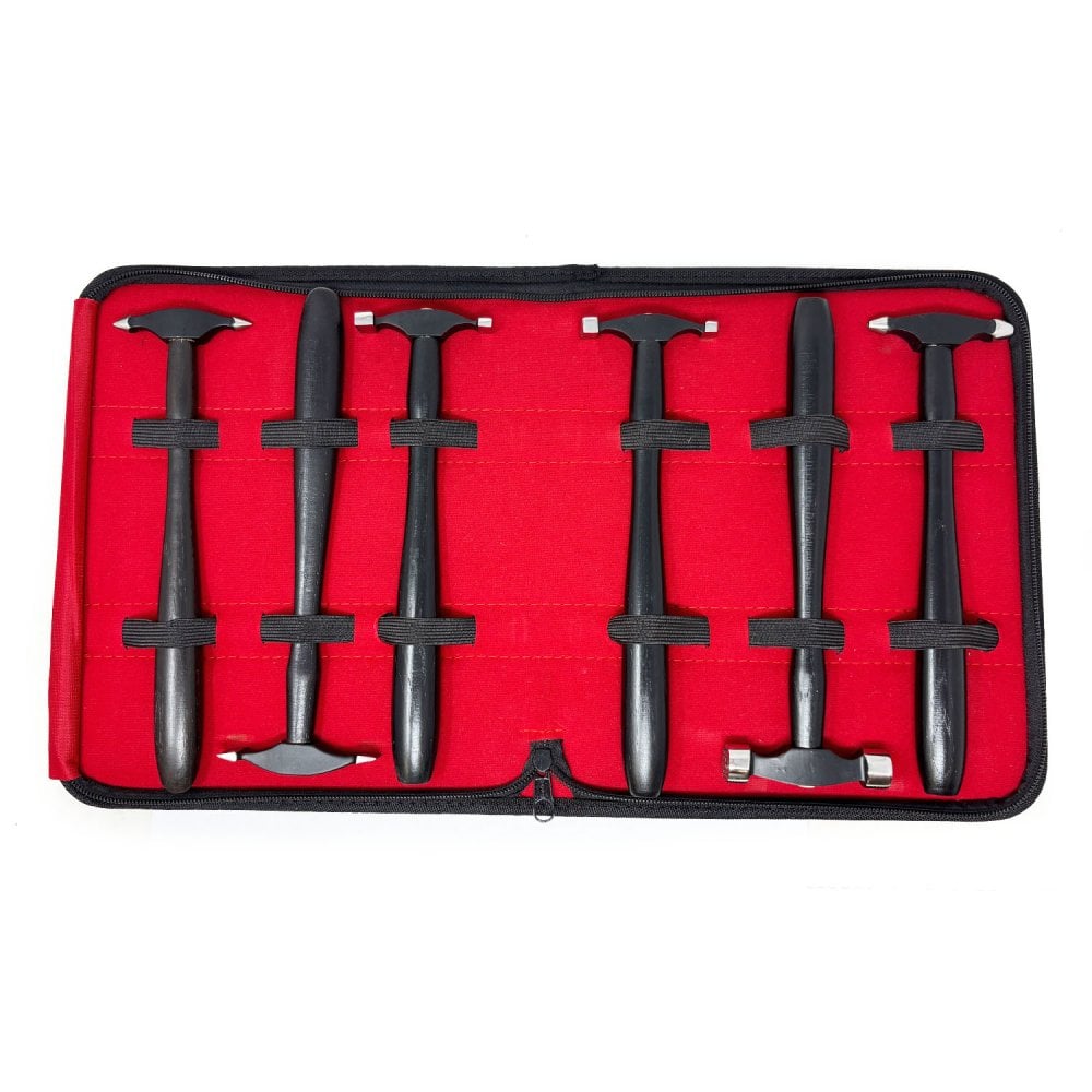 Set of 6 Mini Texturing Hammers with Storage Pouch