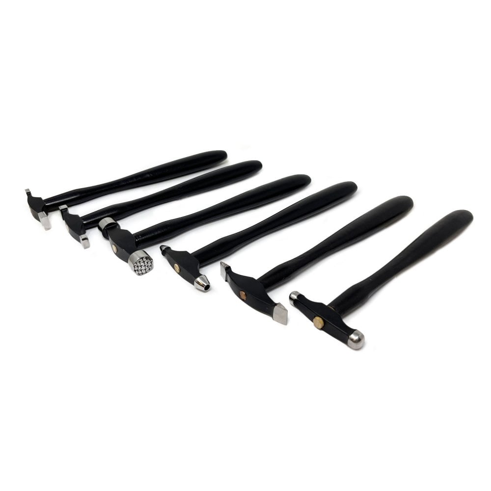 Set of 6 Mini Texturing Hammers with Storage Pouch (Set B)