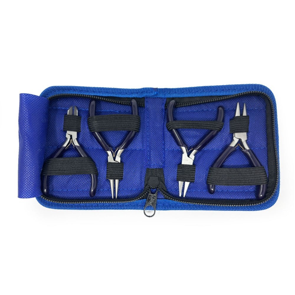 Miniature Pliers Set of 4 with Storage Pouch