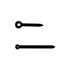 Pair of Baton Watch Hands (Min 0.6, Hr 1.0) - Choose Colour