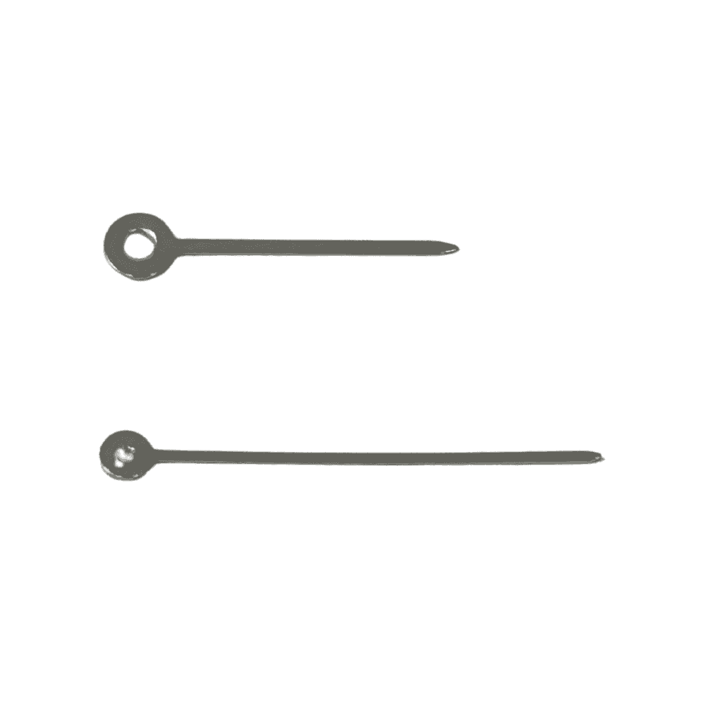 Pair of Baton Watch Hands (Min 0.6, Hr 1.0) - Choose Colour