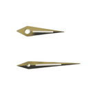 Pair of Luminous Dauphine Watch Hands (Min 0.65, Hr 1.10) - Choose Size and Colour