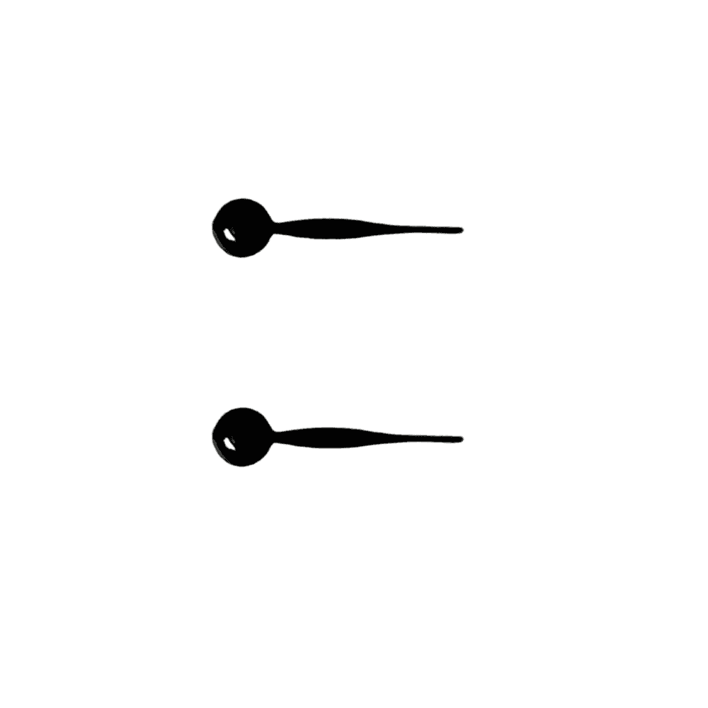 Pair of Subsidiary Dial Second Hands (Ø0.17) - Choose Length and Colour