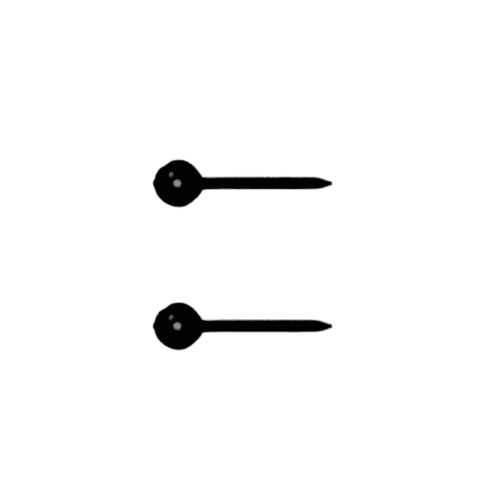 Pair of Subsidiary Dial Second Hands (Ø0.17) - Choose Length and Colour