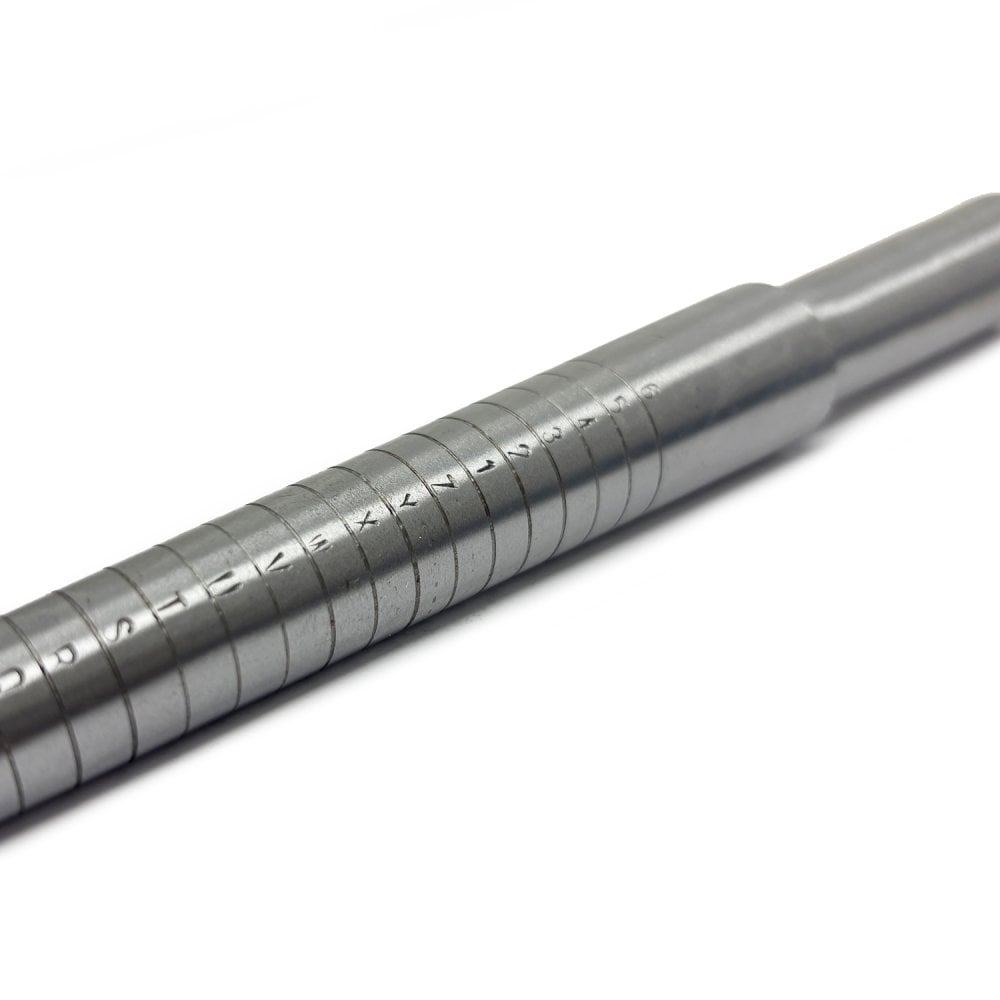 Ring Mandrel with UK Markings A-Z+6
