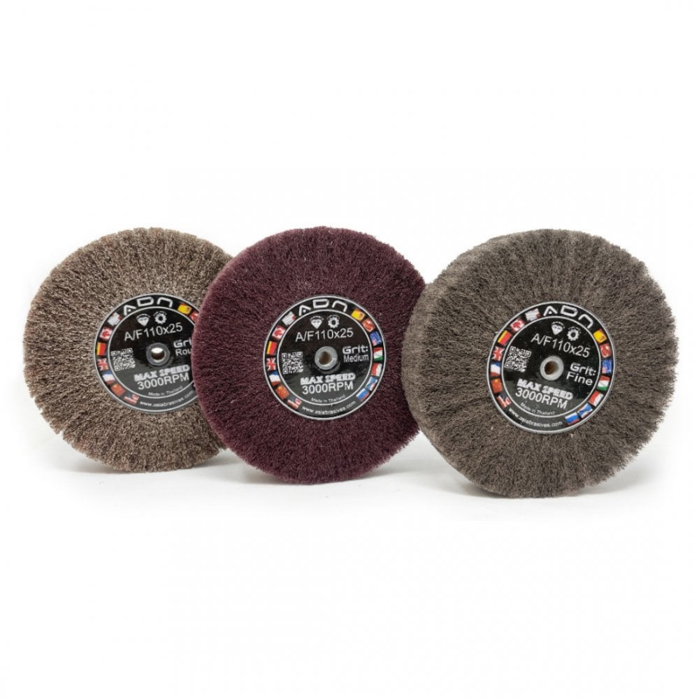 Satin Finish Flap Wheels - Choose Grit