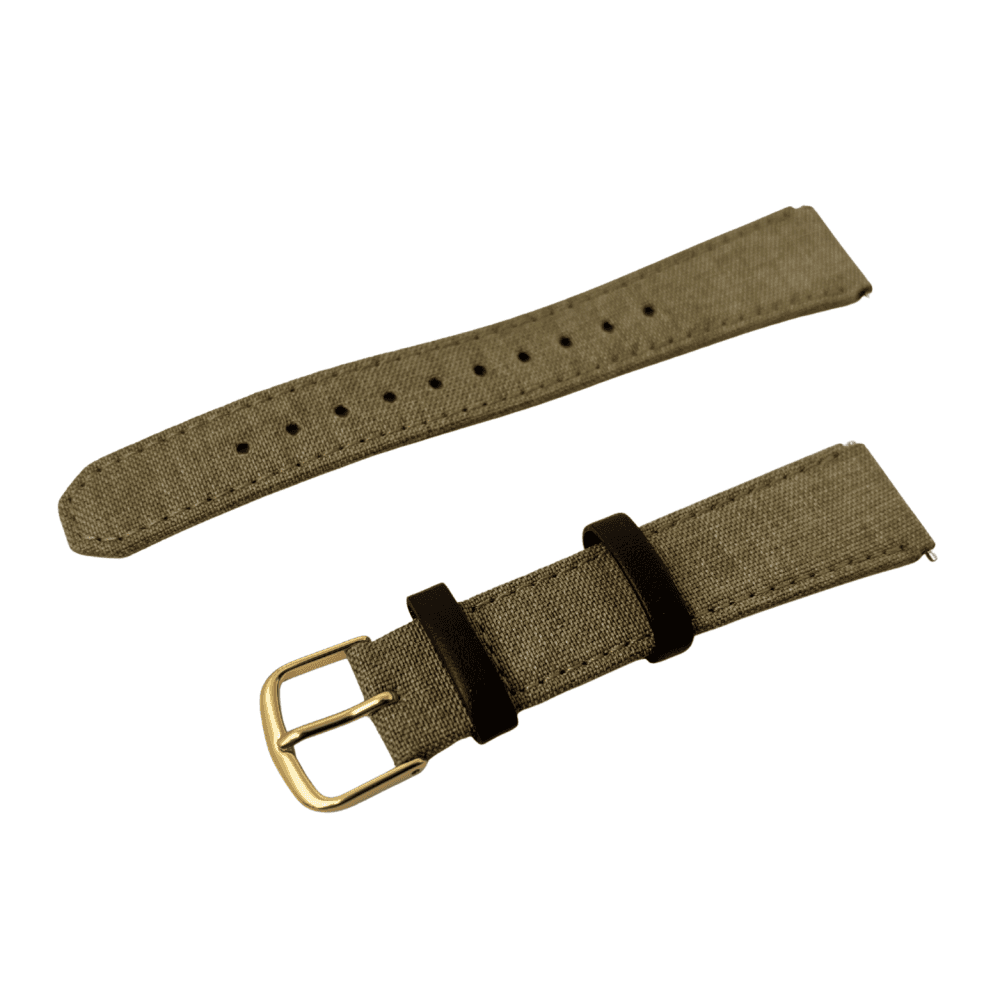 Casio Beige Leather Cloth Watch Strap 10634962