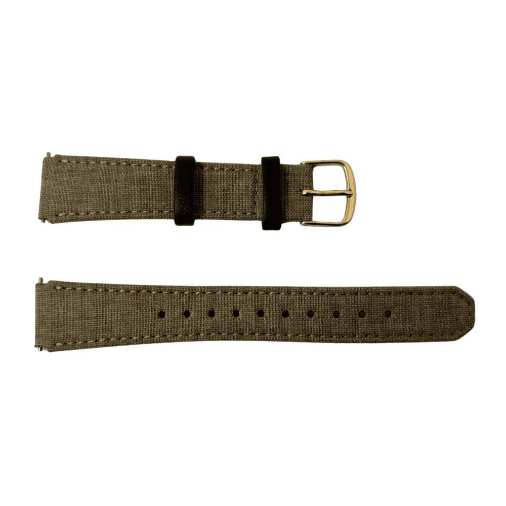 Casio Beige Leather Cloth Watch Strap 10634962