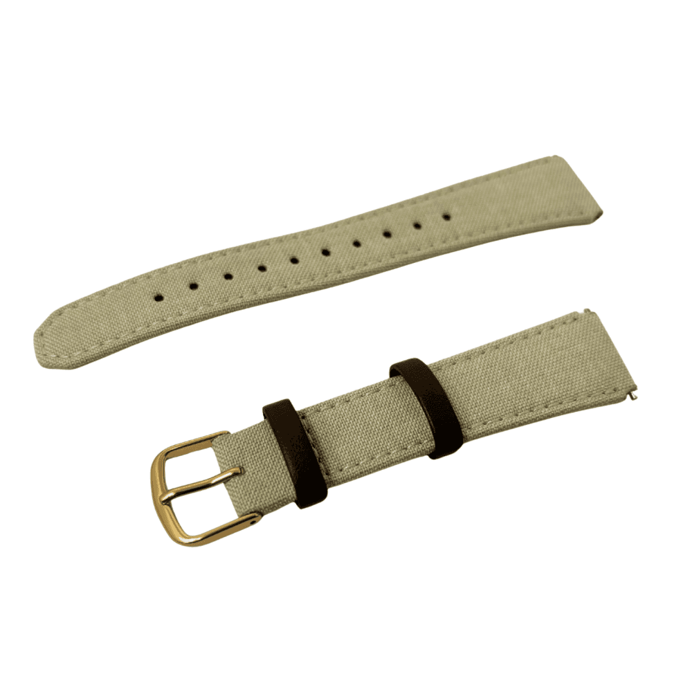 Casio Cream Leather Cloth Strap 10634963
