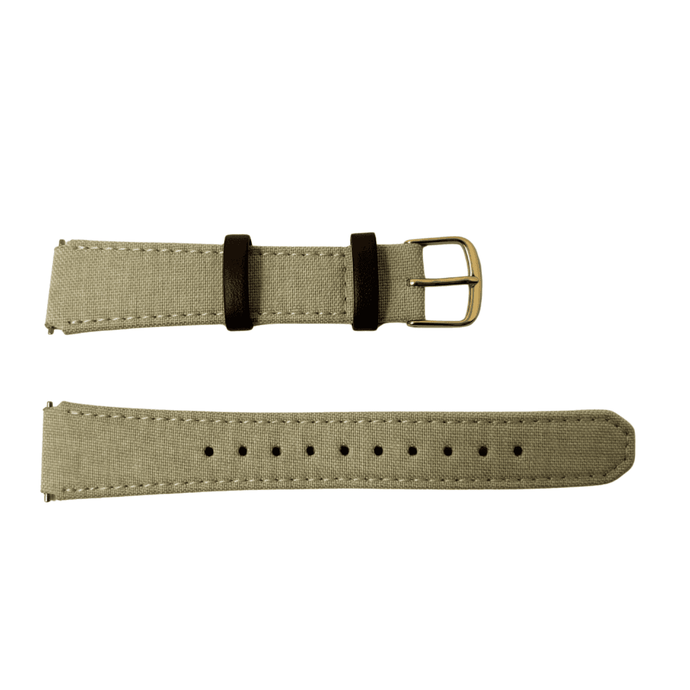 Casio Cream Leather Cloth Strap 10634963