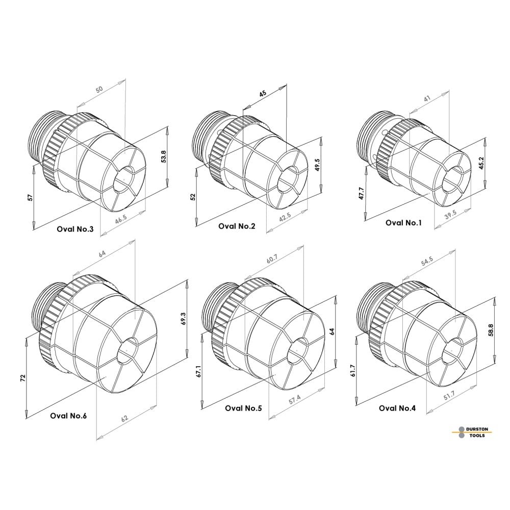 Durston Bangle Stretcher - 12 Dies Round & Oval